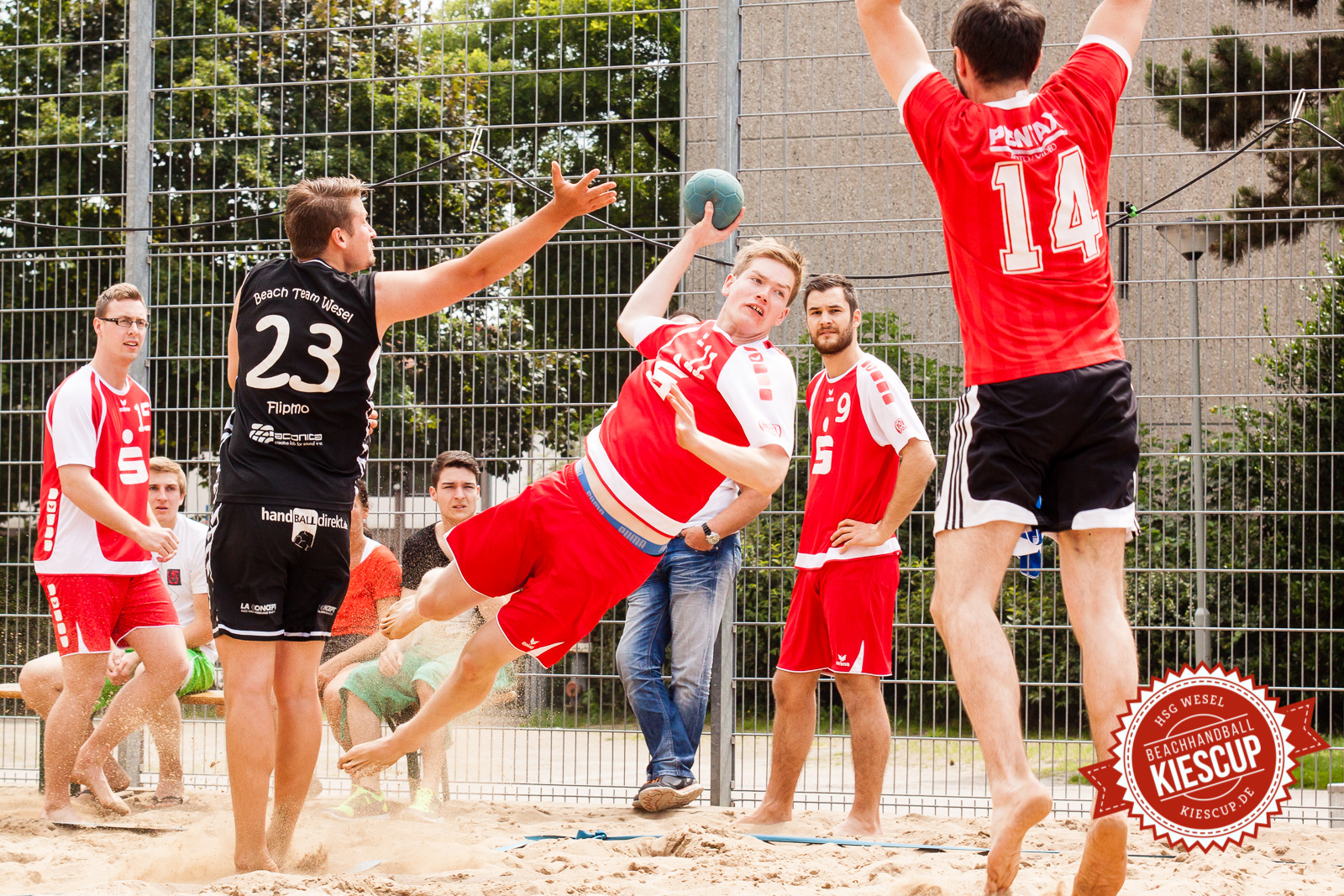 Beachhandball Senioren-Turnier Wesel Kiescup 2014