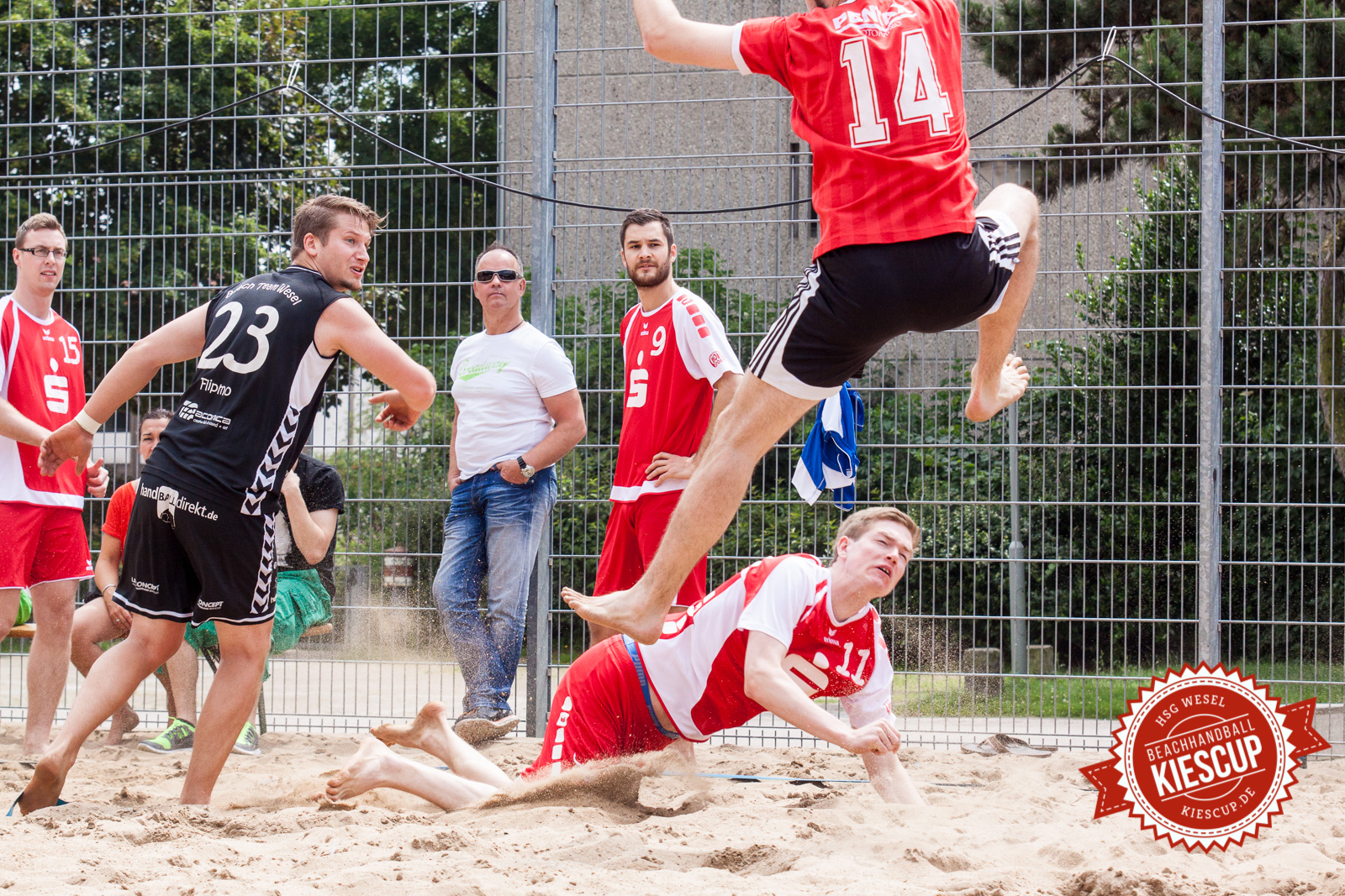 Beachhandball Senioren-Turnier Wesel Kiescup 2014